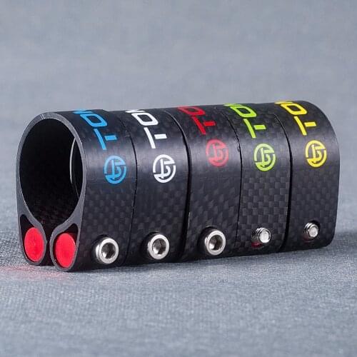 TOMTOU Matte 3K Carbon Fiber Seatpost Clamp Mountain Bike Road Bike Clamp Cycling Parts Seat Clamp 31.8mm/34.9mm 22g