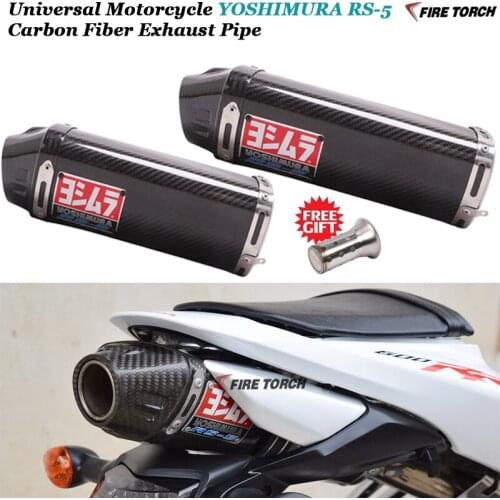 Universal Motorcycle YOSHIMURA RS-5 Exhaust Pipe Escape DB Killer For CBR600 RR F5 CBR1000 ZX-6R 636 Daytona 675R TNT899 TNT1130