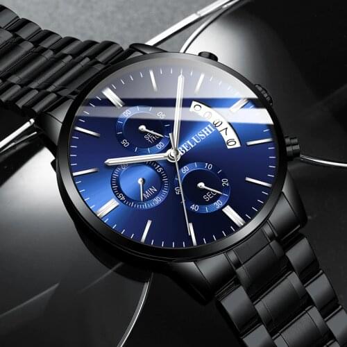 Military Watch Men Chronograph Luxury Brand Man Sports Watches Casual Steel Waterproof Luminous Wrist Watches Quartz Clock Male