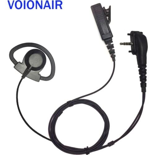 VOIONAIR 10pcs/lot D Loop Ear Hook Earpiece Earphone Headset PTT Mic for Vertex VX-168 VX-180 VX-210A VX-231 VX-454 EVX-534