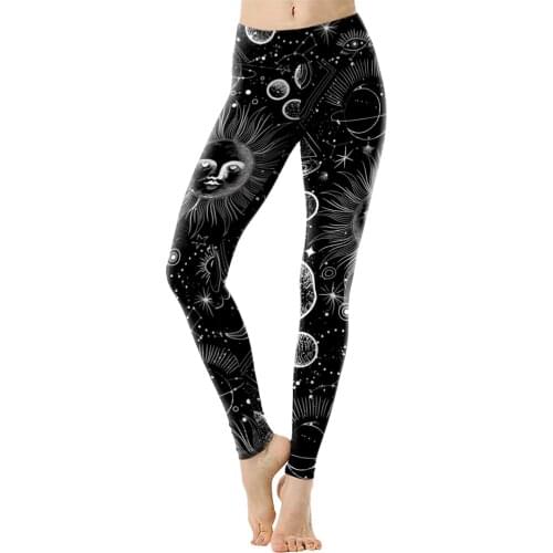 [You're My Secret] 2021 New Spring Summer Legging High Spandex Push Up Leggins Ouija Witchcsarf Dark Pencil Pants Female Trouser