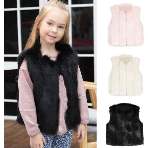 Baby Girls Winter Faux Furs Jackets Lambs Wool Coats Kids Warm Jackets Children Outerwear Girls Loose Coats Baby Overcoat