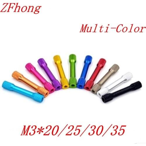 10pcs/lot M3*15/20/25/30/35/40 Multi-color Aluminum Standoff For RC Multirotors For Racing Cross Drones Quadcopters