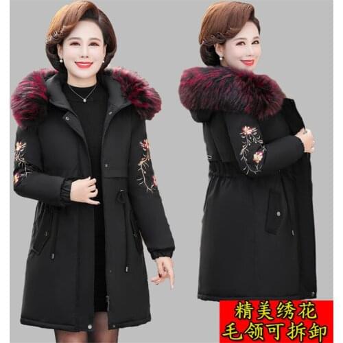 2020 Casual Fashion Winter Hooded Long Sleeve Warm Coat Women Plus Size L- 5XL big Fur Outerwear