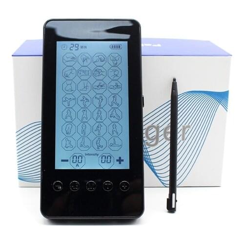 28 Modes TENS Physiotherapy Massager Rechargeable Pain Relieve Full Body Massager Touch Screen Multifunction Massage Machine