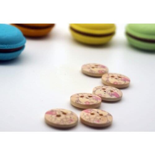 New Arrival 50PCS 2Holes High Quality Wooden Buttons DIY Scrapbooking Crafts Sewing Accessories Decorative Buttons Free Shipping