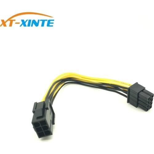 6 Pin Female to 8 Pin Male PCI Express Power Converter Cable CPU Video Graphics Card 6Pin to 8Pin PCIE Power Cable