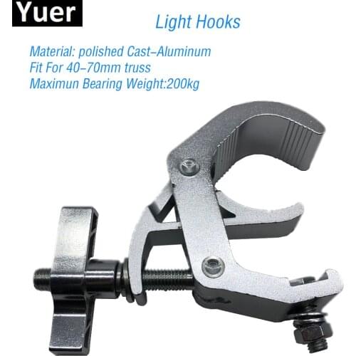 Aluminum Stage Lights Hook Fit For 40-70mm Load Bearing 200kg LED Moving Head Par Disco Stage Lights Sound Party Lights Hook