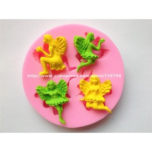 Free Shipping Spirits Shaped Silicone Mold Cake Decoration Fondant Cake 3D Food Grade Silicone Mould 040