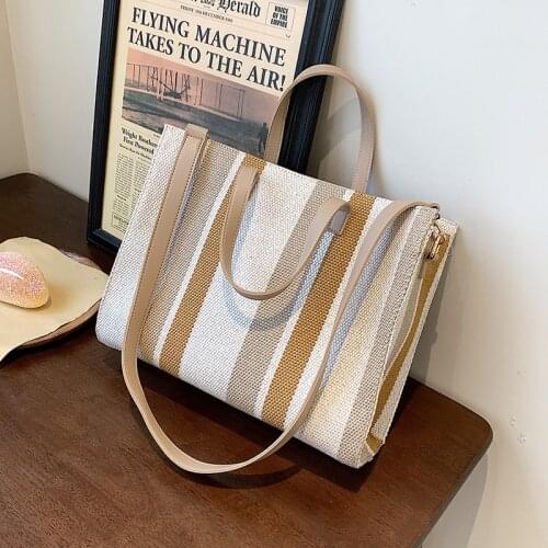 CGCBAG 2021 Fashion Top Quality Canvas Tote Bag Women Large Capacity Shopper Bag Female Simple Shopper Bag Ladies Handbag