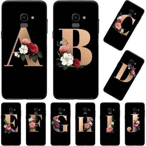 Letter words flowers text Phone Case Cover For Samsung Galaxy J2 J4 J5 J6 J7 J8 2016 2017 2018 Prime Pro plus Neo duo