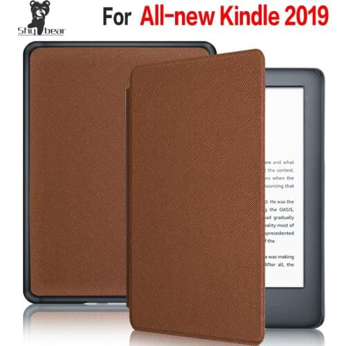 Folio PU Leather Case for All-new Kindle, for 2019 Kindle 10th E-book Magnet Flip Free Gift