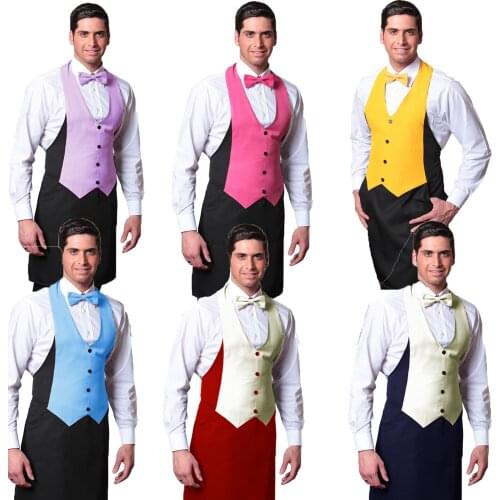 Apron vest vineria bar Cafe bistros man made in italy caffe