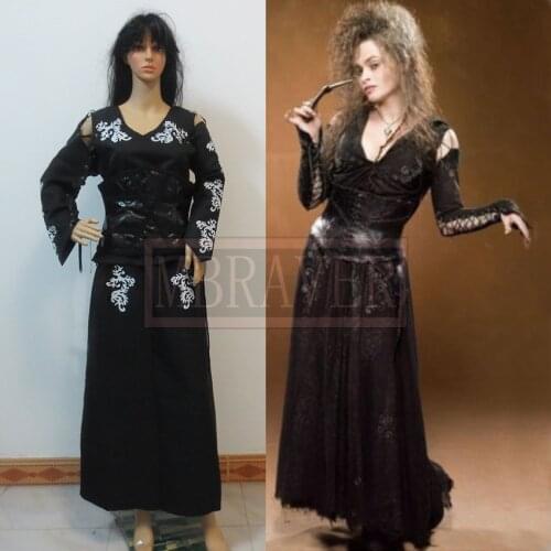 Halloween cosplay costumes for adult women The Goblet of Fire Bellatrix Lestrange bella cosplay costume