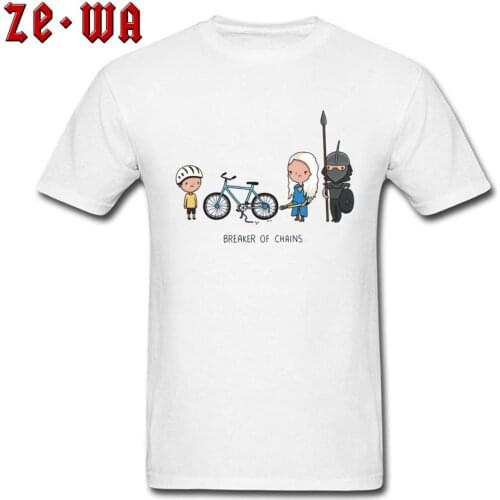 Cotton Tops & Tees Men T-shirts Breaker Of Chains Comics Clothes Male T Shirt Funny Cartoon Dragon Mother Tshirt