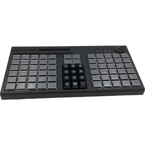 KB76 High Quality Programmable Keyboard For POS System Supermarket Retail MSR Optional With Key Cap Cover 76 Keys