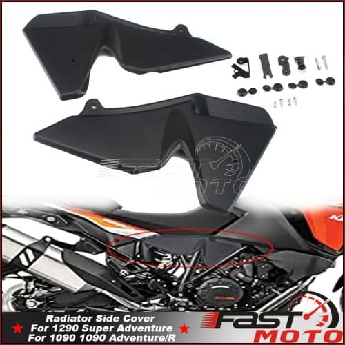 1Pair Radiator Cover Side Pane For 1050 1090 1190 Adventure /R 1290 Super Adventure T R/S Black Motorbike Radiators Covering