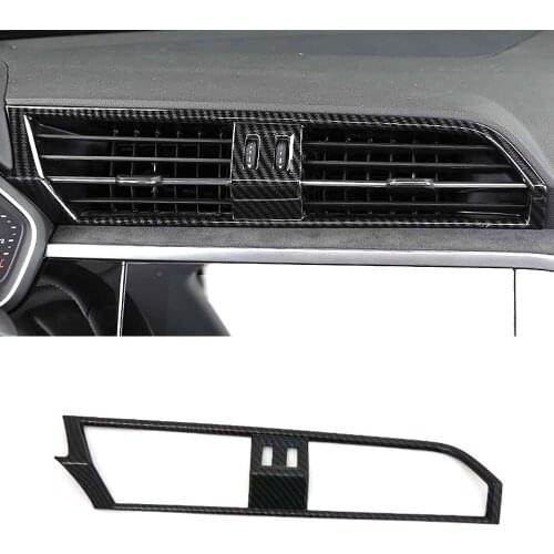 Car Dashboard Central Console Air Outlet Vent Frame Cover Trim For Audi Q3 2019 Car Bezel ABS