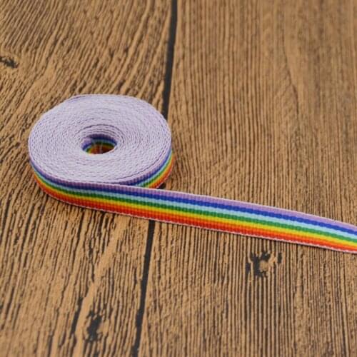 3m Rainbow Stripe Ribbon Garment Decor For DIY Craft Sewing Hair Accessories Cloth Strap Supplies Materials