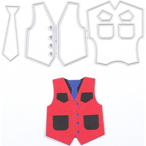 Men Shirt Cloth Metal Cutting Dies Stencil for DIY Scrapbooking Photo Album Embossing Paper Cards Decorative Crafts New 2018