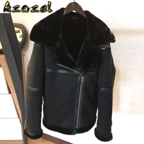European Style Vintage Men Mens Faux Fur Coats Military Mans Shearling Overcoats Winter Thick Warm Fur Coats Jackets New A314