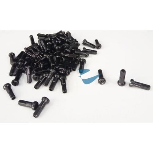 Pillar Anodized Red Black Alloy nipples internal 9mm square hexagon 14G 16mm external nipples Silver Brass bike wheel spoke caps