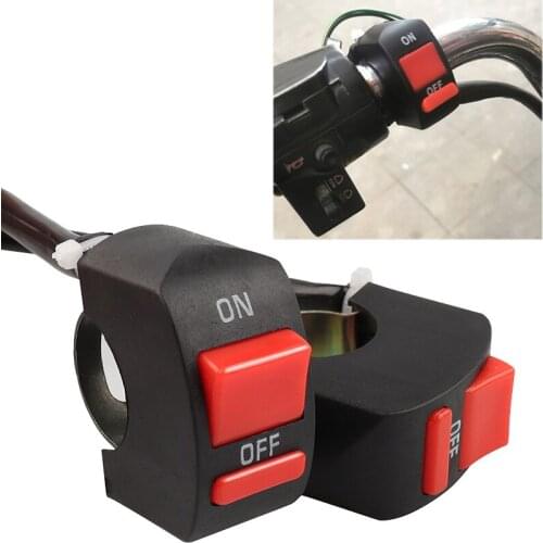 1 Piece Motorcycle Switches Bullet Connector Handlebar Switches ON/OFF Button Connector Push Button Switch Motorbike Accessories