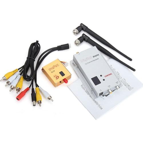 RC 1.2g 8ch 800mw Wireless camera Av Video Audio Transmitter Receiver FPV OSD