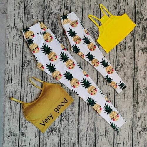 Family Look 2021 Summer Mom And Daughter Matching Outfits Pants+Sport Vest Mother Daughter Sport Yoga Trousers Mommy Me Legging