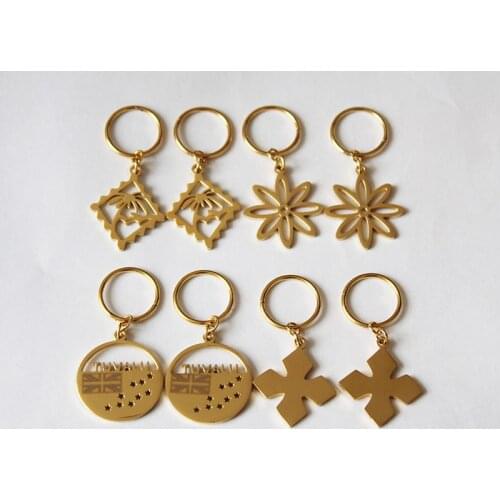 Kiribati Earrings for Women Girls Gold Color Stainless Steel Marshall Tuvalu Drop Earrings Jewelry