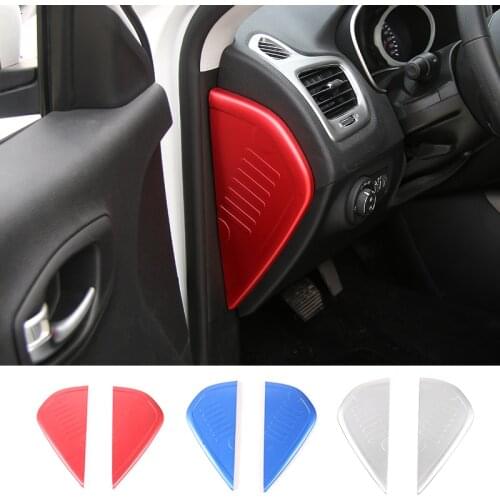 SHINEKA Car Styling Dashboard Panel Instrument Side Decoration Cover Trim Sheet Sticker Fit For Jeep Compass 2017 Aluminum Alloy