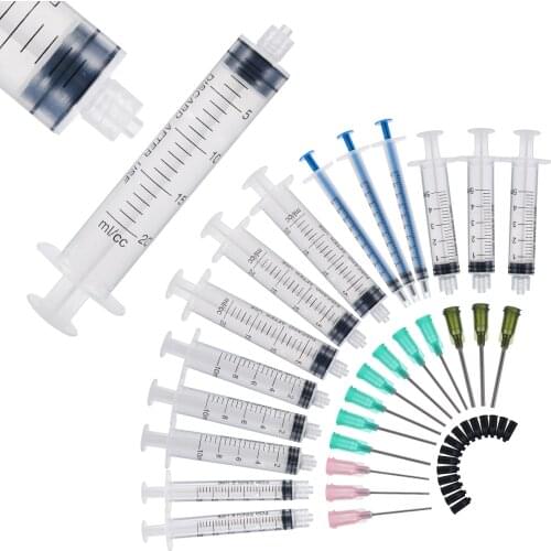 15 Pack Syringe Plastic Syringe 20ml 10ml 5ml 3ml 1ml Luer Slip Syringes For Inks Or Glue Applicator Mayitr