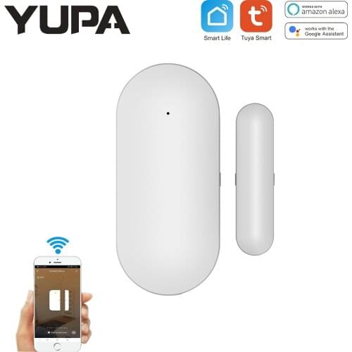 Tuya WiFi Door Sensor Smart Door Open/Closed Detectors Smart Life APP Magnetic Switch Window Sensors Work With Alexa&Google Home