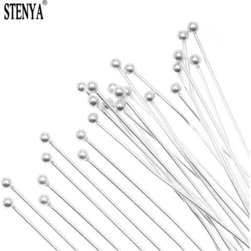 STENYA Very Soft ball pins Head Pin Eye Pins Needles Earrings Findings Necklace Bracelet Connecto Beading Jewelry Making Metal