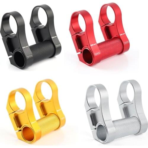 Bicycle 31.8mm Handlebar Double Stem Adapter Aluminum Alloy 25.4mm/31.8mm Stem Folding Bike MTB Part Black Red Gold Silver