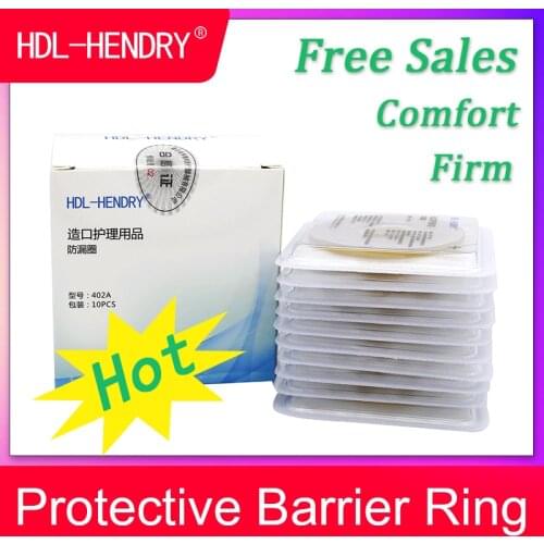 Anti-leak Protective Barrier Ring Ointment Barrier Ring 5cm Adjust Shape Stoma Assistance Tool Ostomy Care 10 Pcs/Box