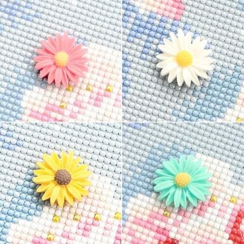 1Pc Paper Cover Holder Flower Diamond Painting Cross Stitch Tools Fridge Magnet Accessories Magnet Cover Minders Parchment