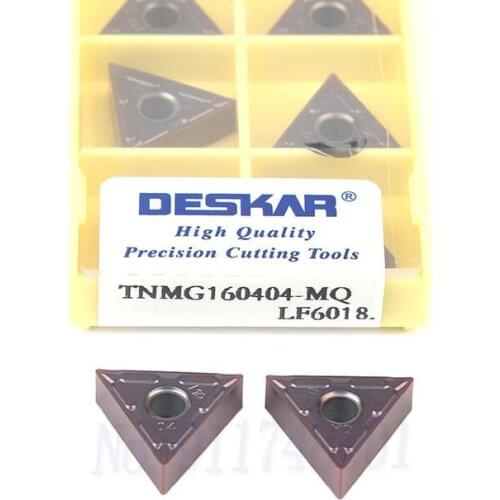 10pcs Carbide blade TNMG160404-MQ LF6018 TNMG160408-MQ LF6018 CNC Lathe Turning Insert External Turning Tool,For Stainless Steel