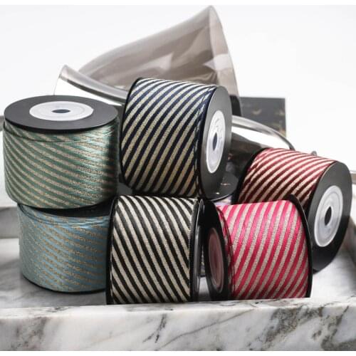 10yards 25mm/40mm Bronzing Twill Grosgrain Ribbon for Crafts DIY Hair Accessories Material Gift Bouquet Wrapping Sewing Ribbons