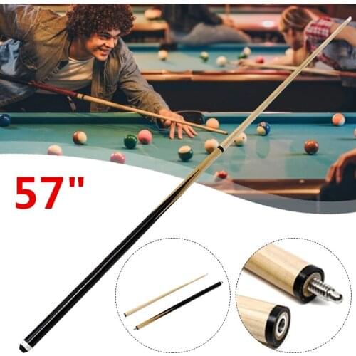 Snooker Billiards Pool Cues 57'' 2-Piece 1/2 Wood Jointed Cue Stick For Billiards Game Sport Toys Snooker Billiard Accessories