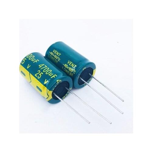 200PCS-50pcs 4700uF 25V 25V4700UF 16X25mm Aluminum Electrolytic Capacitor high-frequency crystal Capacitor