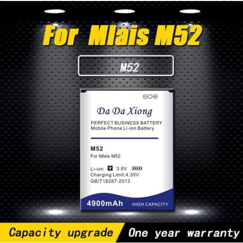 High quality 4900mAh M52 Battery for Mlais M52 Phone Battery