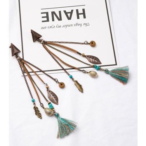 Antique Boho Bohemian Ethnic Handmade Long Tassel Dangle Drop Earrings for Women Female 2018 Earrings Jewelry Accessories