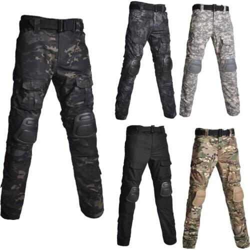 Mens Airsoft Army Camouflage Cargo Pants Large Size Flexible Tactical Military Pants Pants Man Trousers Streetwear Joggers