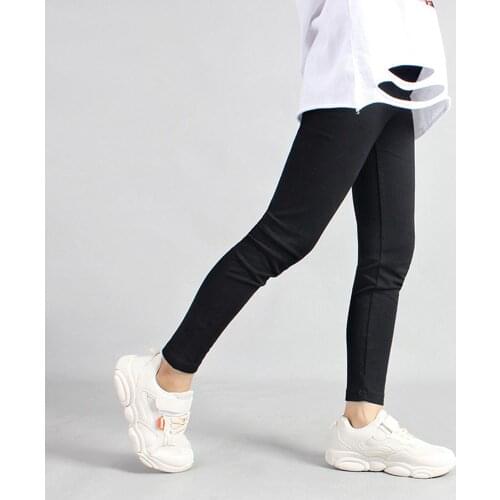PatPat 2020 New Summer Spring and Autumn Fashionable Solid Leggings Pants For Girls Big childrens clothing Kids Girl Bottoms