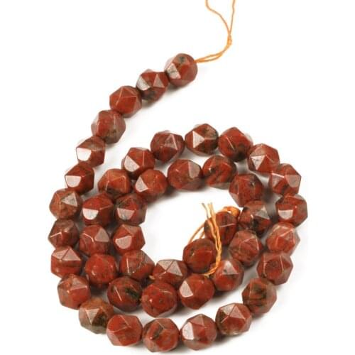 Bulk Wholesale Natural Stone Oriental Jaspers Faceted Loose Beads for Jewelry Making 8mm DIY Bracelet Necklace