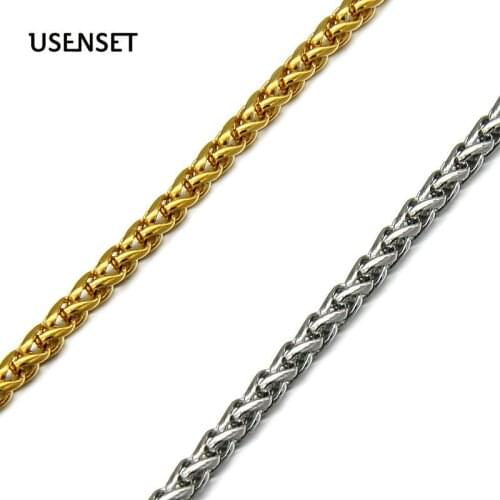 Stainless Steel Keel Chain Rope Necklace Jewelry Basket Necklaces Fashion High Quality USENSET