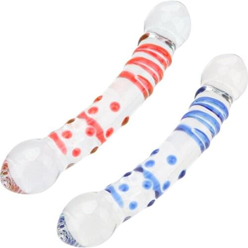 Dildo Glass Anal Plug Adult Masturbator Butt Plug Artificial Fake Penis Crystal Sex Toys for Men Women