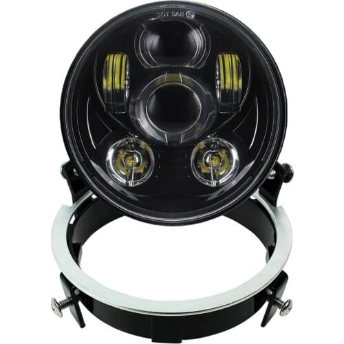 For Honda VTX 1300 and 1800 F-Model New style 5.75 Inch LED Headlight 5 3/4" led DRL 45W Motorcycle Headlight with Bracket