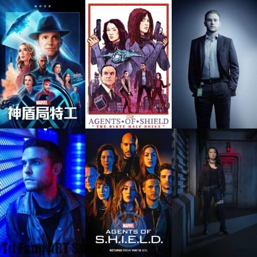 Canvas Painting S.H.I.E.L.D. Agents Marvel TV Series Wall Art Prints Posters Room Decor Pictures for Bedroom Home Decoration